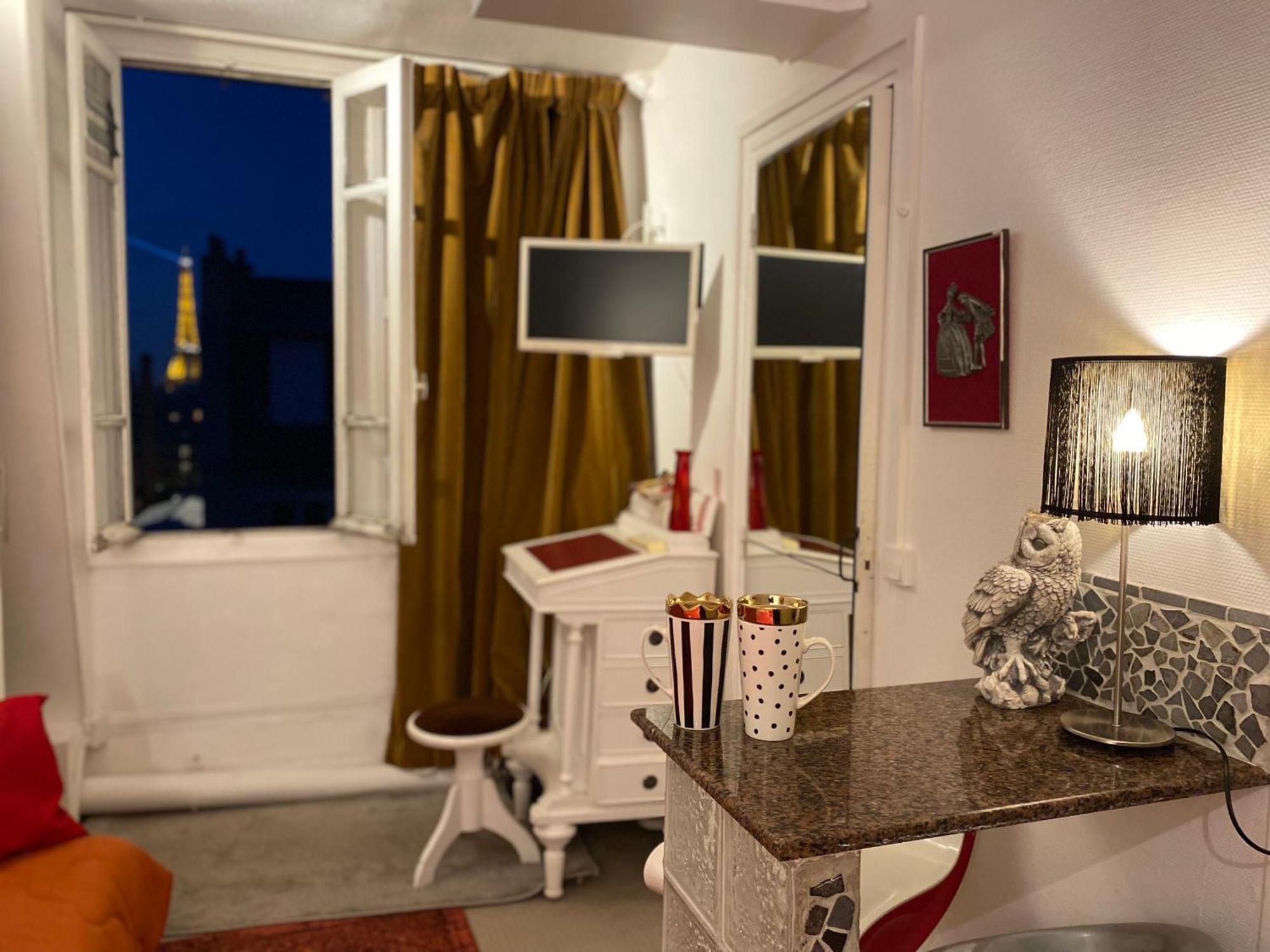 Studio Chic Paris Tour Eiffel Near Eiffel Tower 7Th Floor Esterno foto
